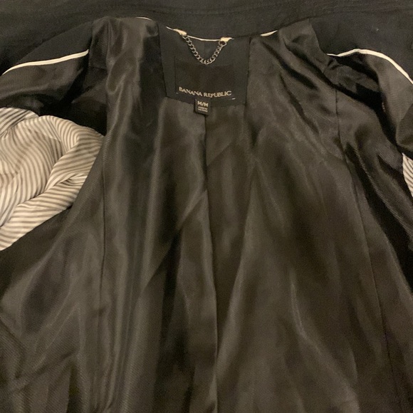 Banana Republic Classic Black Trench NWOT - Picture 10 of 12